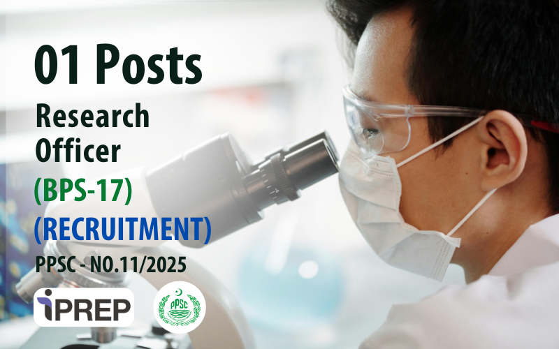 Research Officer │ BPS-17 │ PPSC