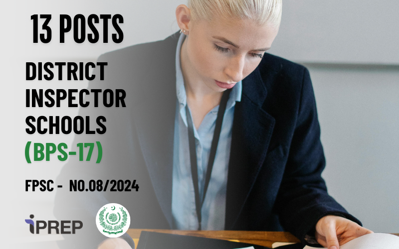 District Inspector of Schools │ BPS-17 │ FPSC